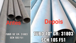 Foto de Antes e Depois do tratamento.